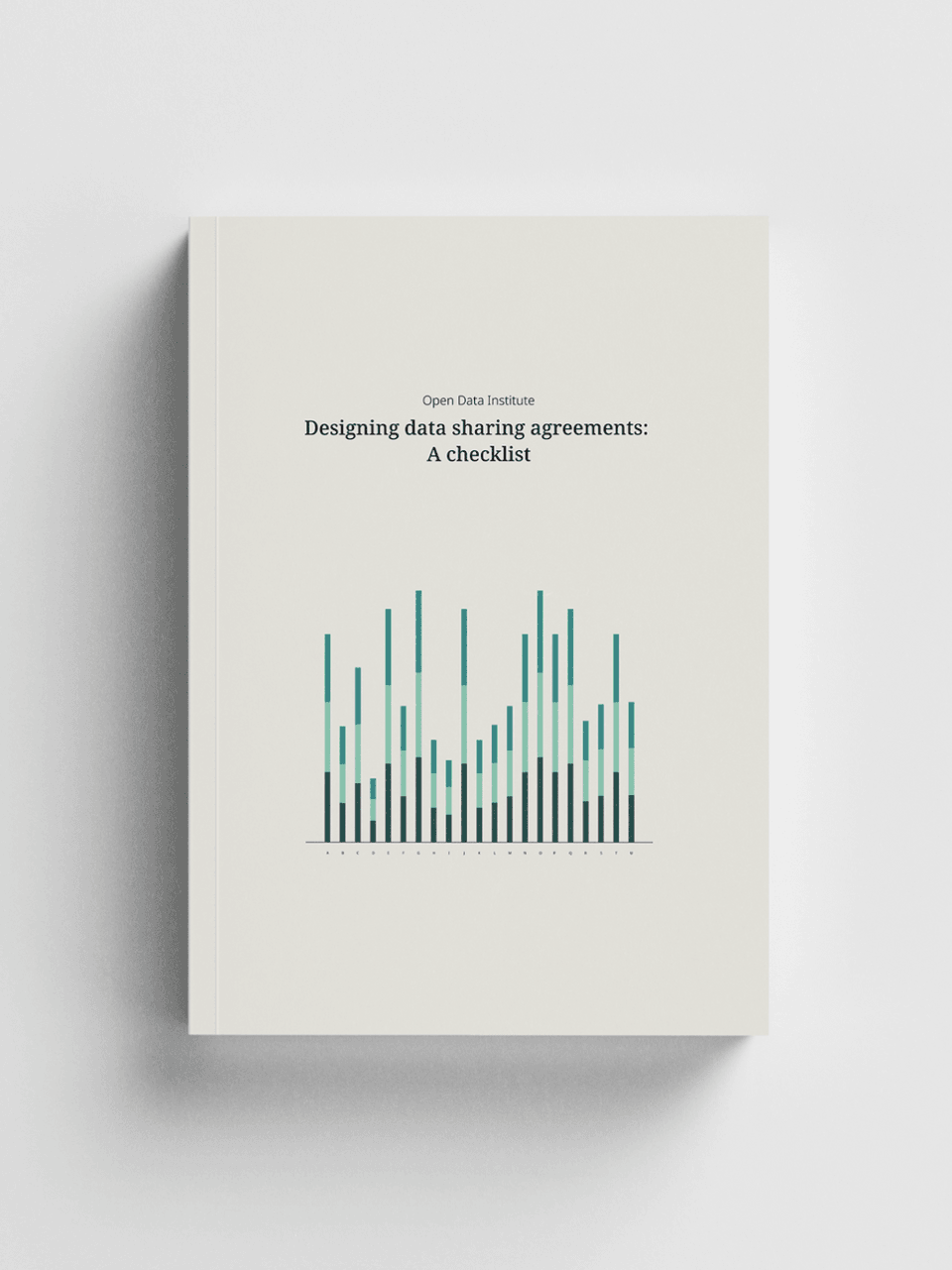 Front cover of a printed report with colored bar chart.