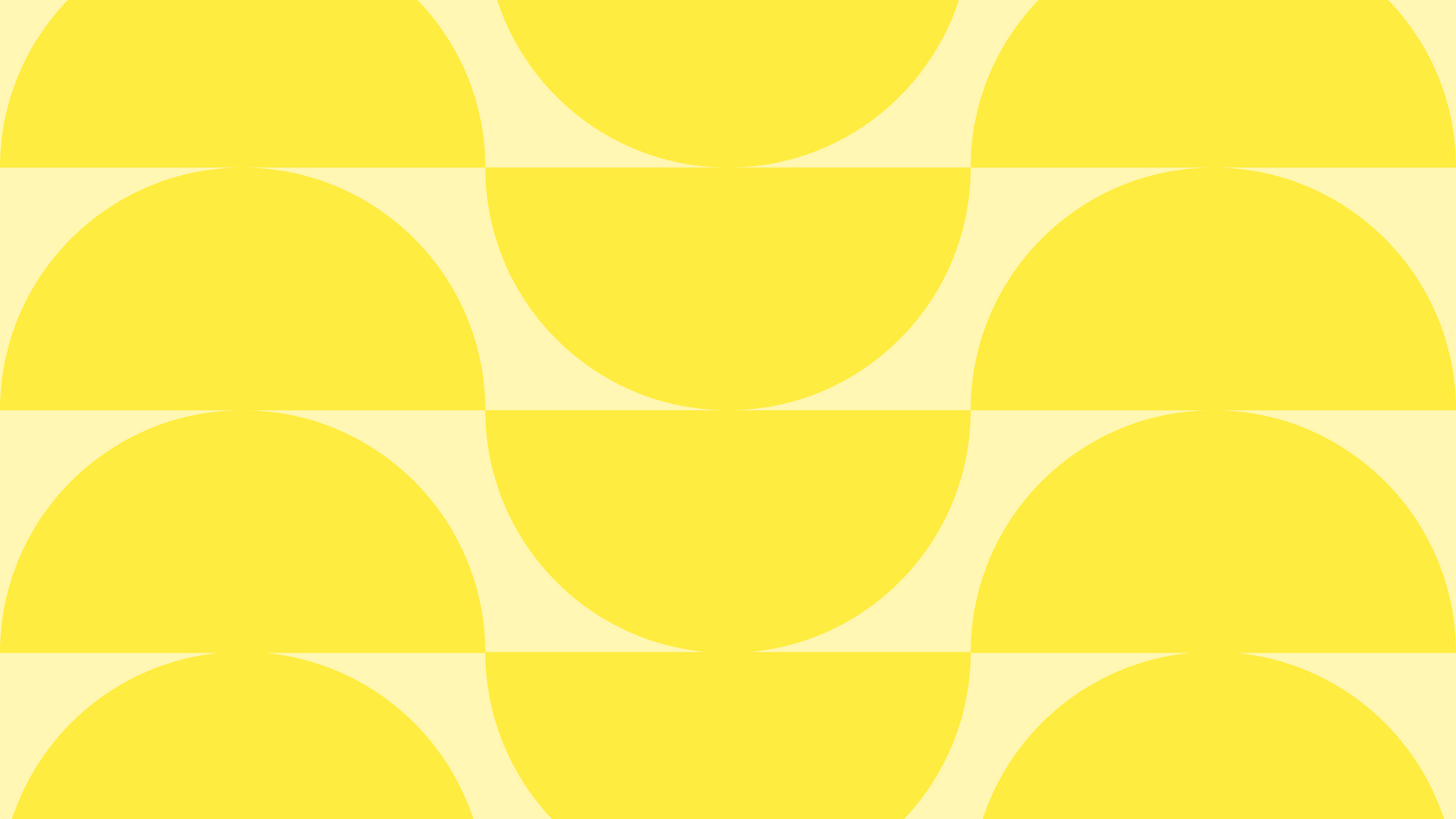 Yellow patterns and shapes, including circles, semi-circles, and decagons.